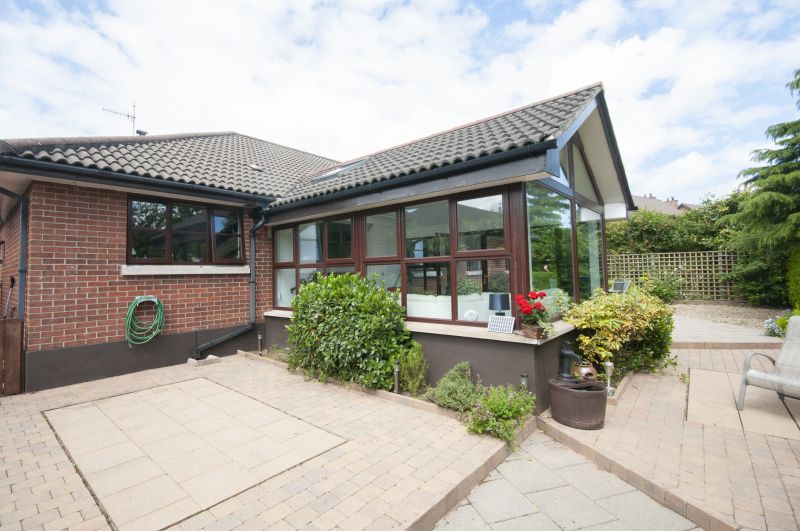 Sunroom with Exterior Landscaping